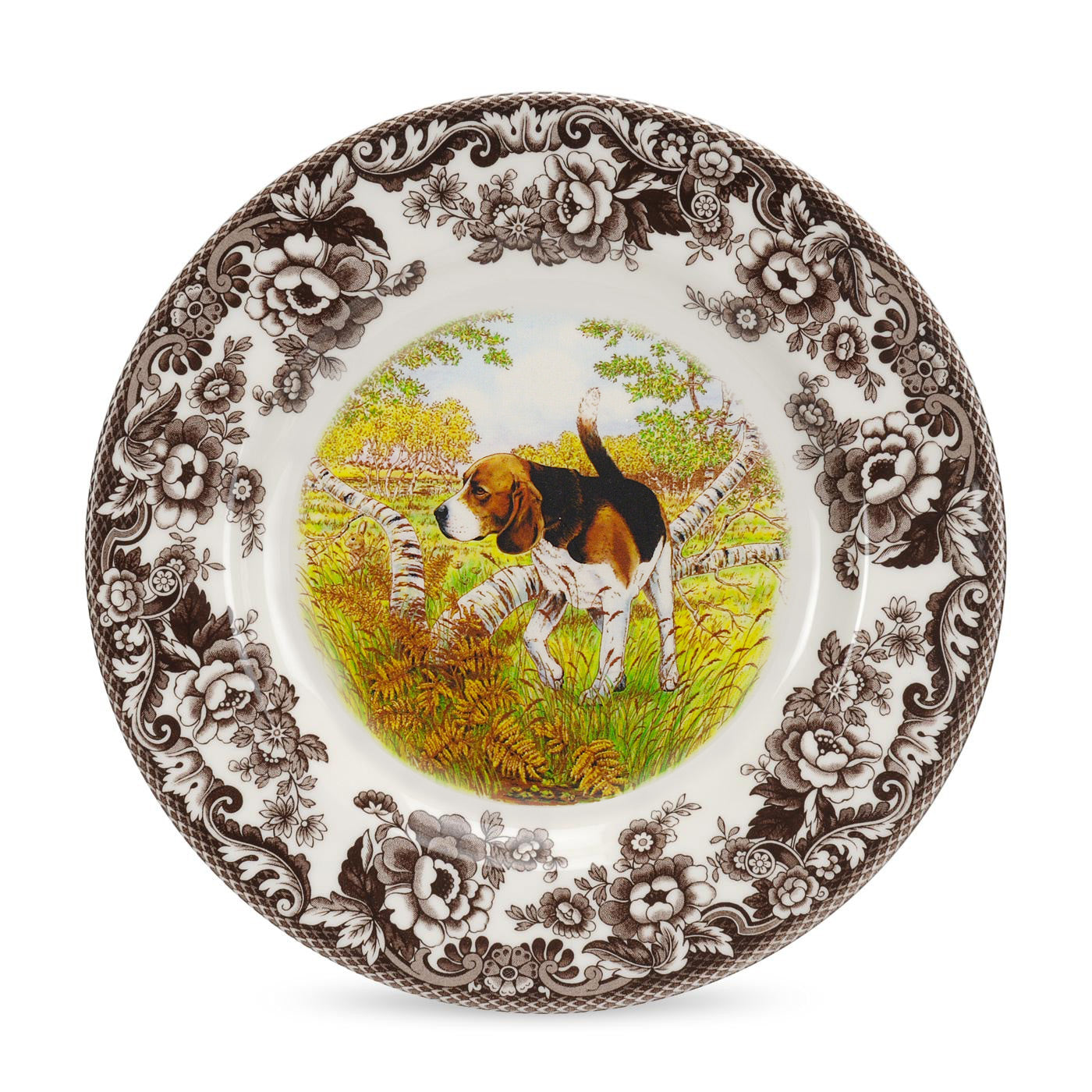 Spode Woodland Salad Plate Beagle
