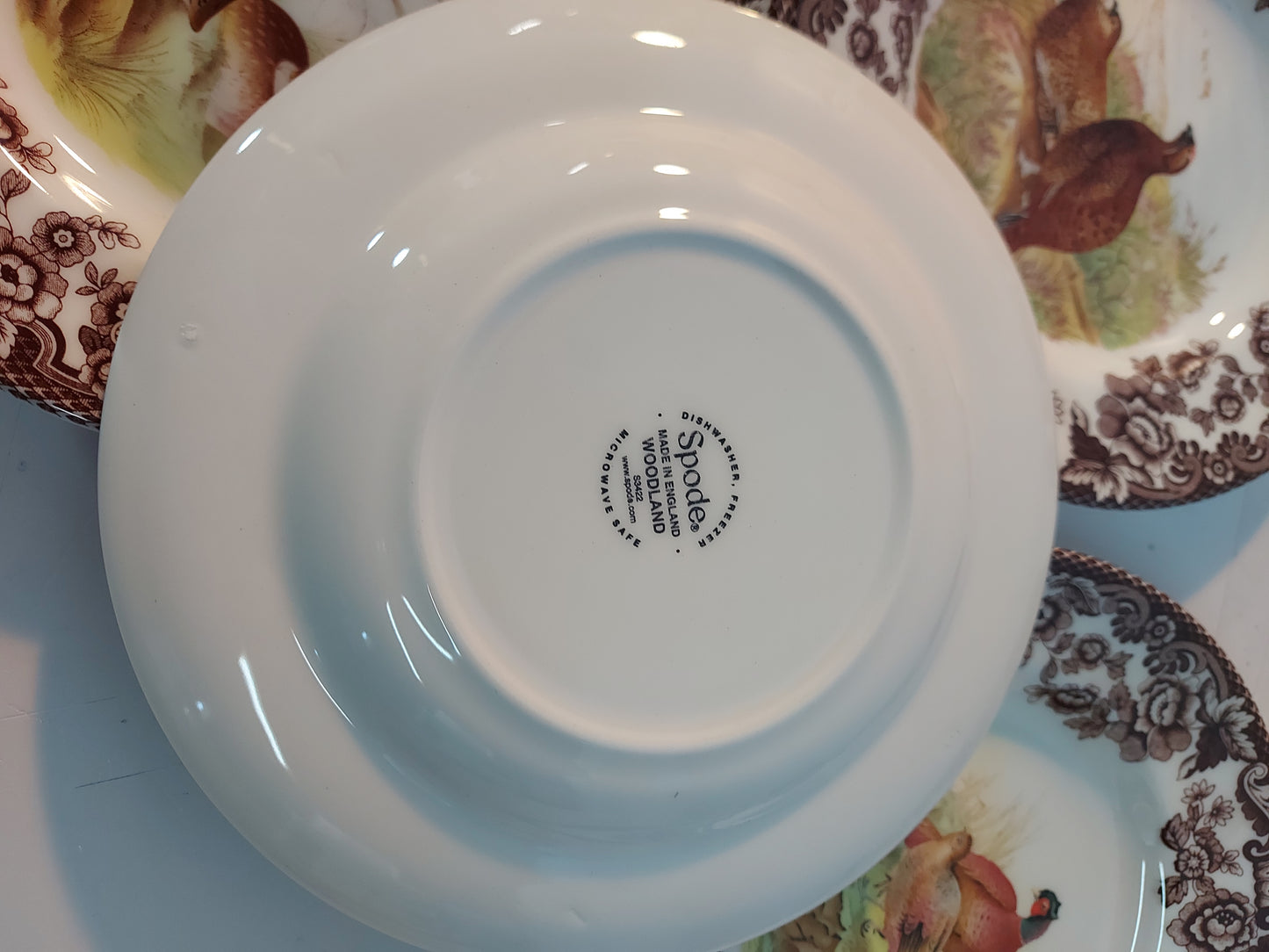 Spode Woodland Canope plates- set of 4 x 4 birds