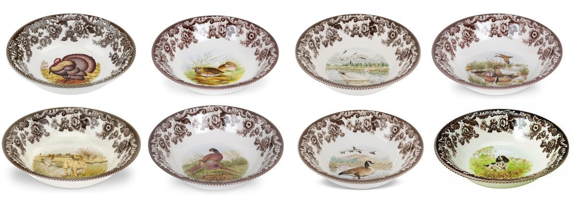 Spode Woodland Ascot Set of 8 Bowls-3701