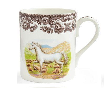 Spode Woodland 4 pk Mugs all arabian horse