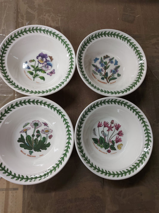 Portmeirion Botanic Garden Set of 4 Soup/ Cereals- PRICE CUT!