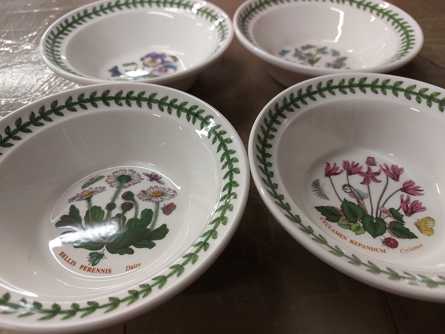 Portmeirion Botanic Garden Set of 4 Soup/ Cereals- PRICE CUT!