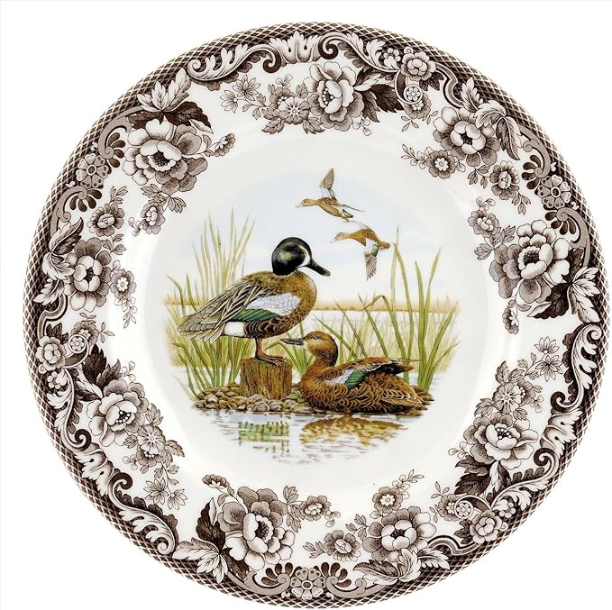 Spode Woodland Dinner Plate Winged Teal