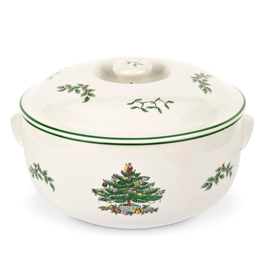 Spode Christmas Tree Covered Casserole 2PT- price cut
