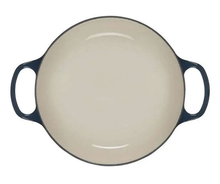 Deal- Le Creuset - 7L (7.25 QT) MARSEILLE Blue Enamel Cast Iron Round Oven---9203