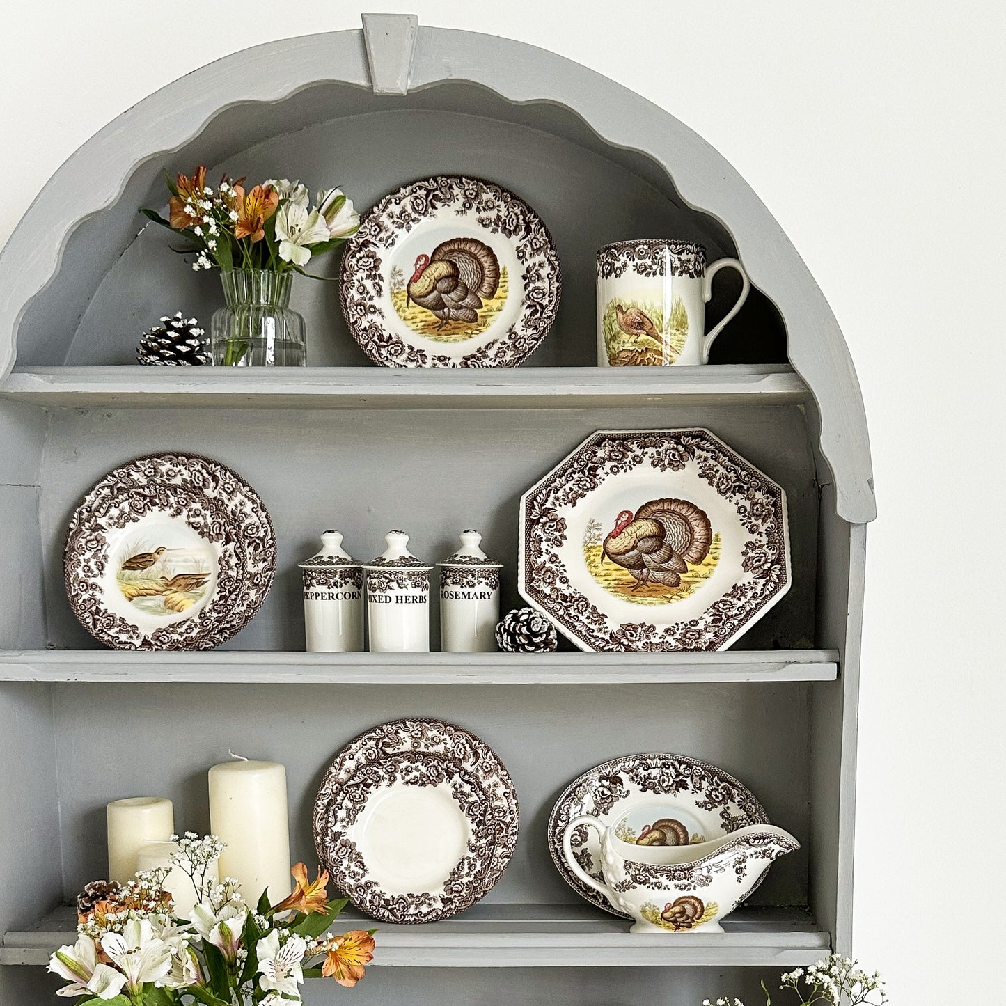 Spode Delamere set of 8 dinner plates
