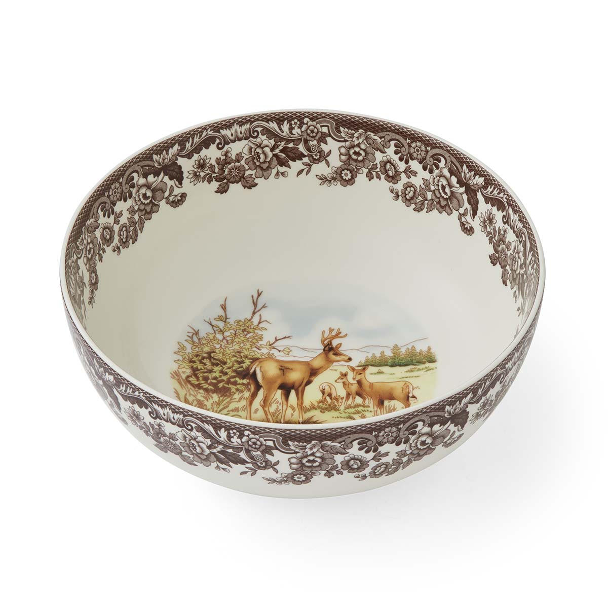 Spode Woodland 9.75" Round Salad Bowl (Deer)