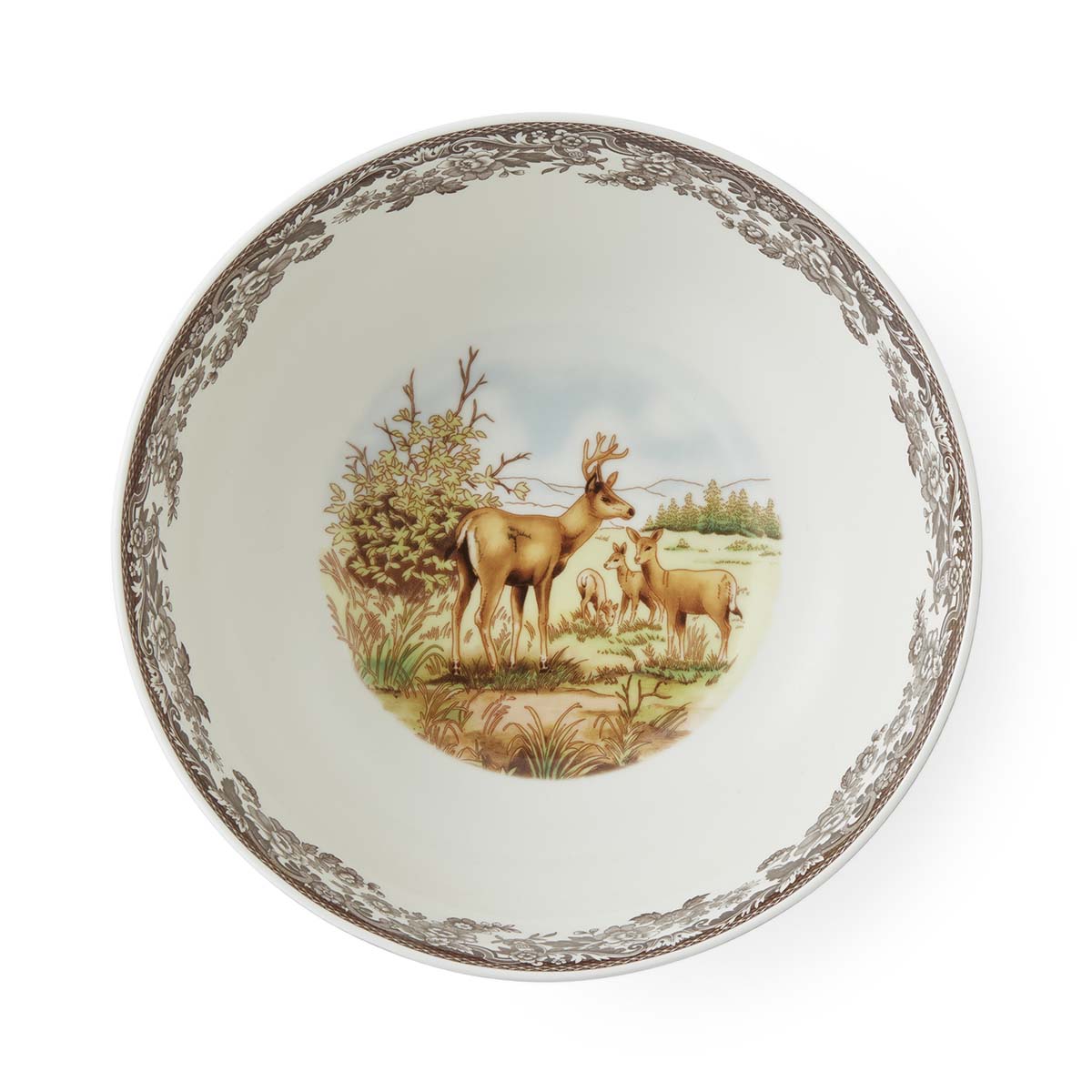 Spode Woodland 9.75" Round Salad Bowl (Deer)
