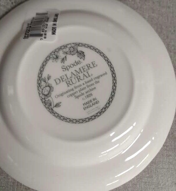 Spode Delamere Rural 6" bread and butter plates wood duck
