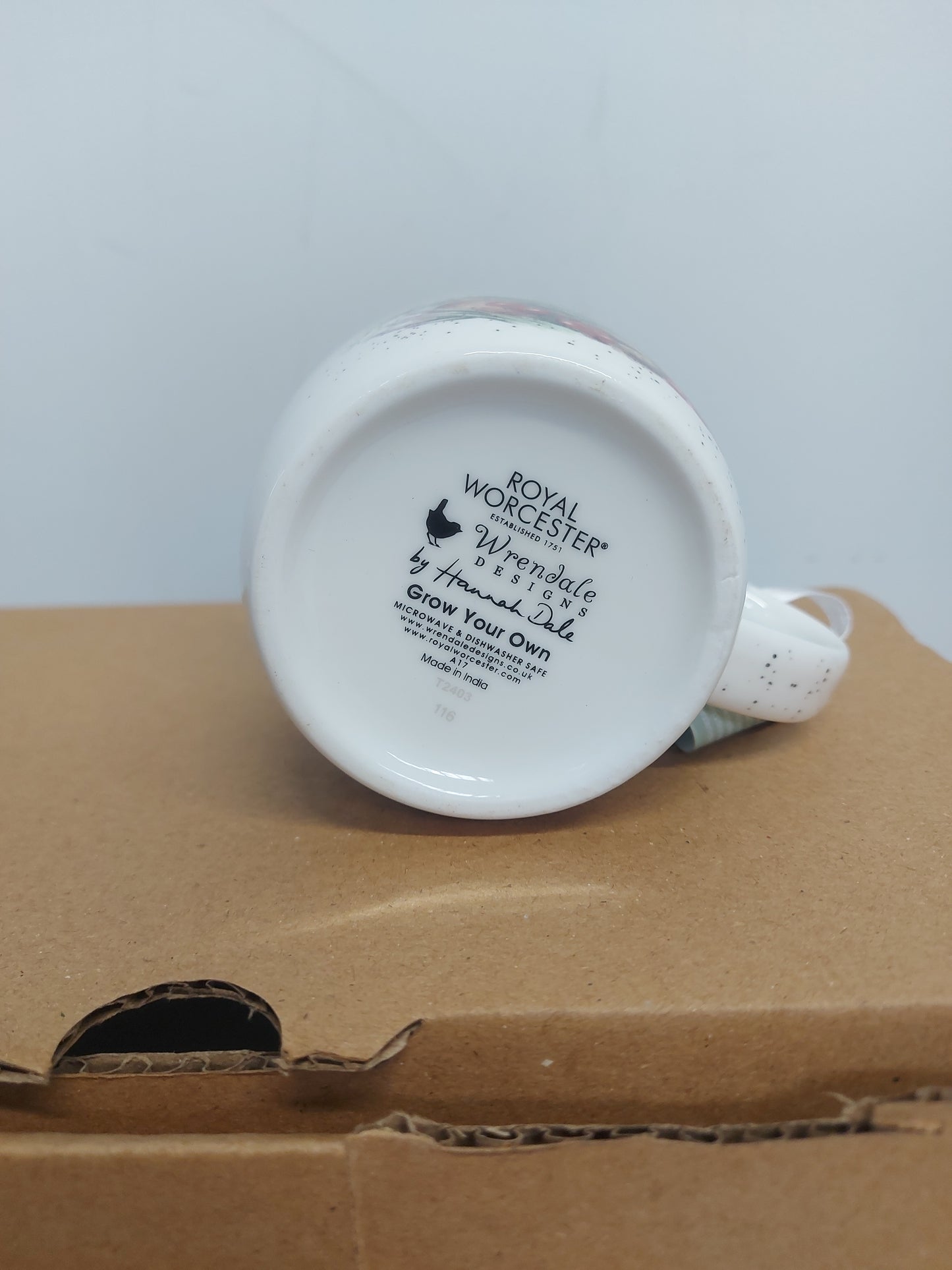 ROYAL WORCESTER Wrendale Mug, 11 oz. Grow Your Own
