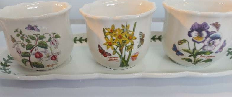 Portmeirion Botanic Garden 4 pc Herb set- drastic price cut!!