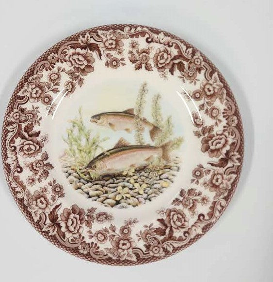 Spode Woodland SALAD Plate Pacific Salmon