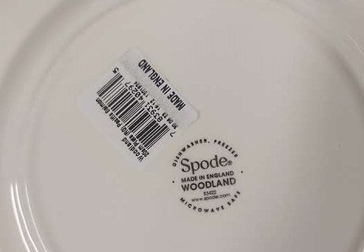 Spode Woodland SALAD  Plate Pacific Salmon