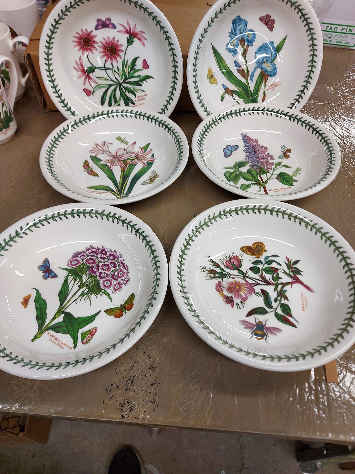 Portmeirion Botanic Garden Set of 6 x 8" Individual Pasta Bowls - Shoppedeals