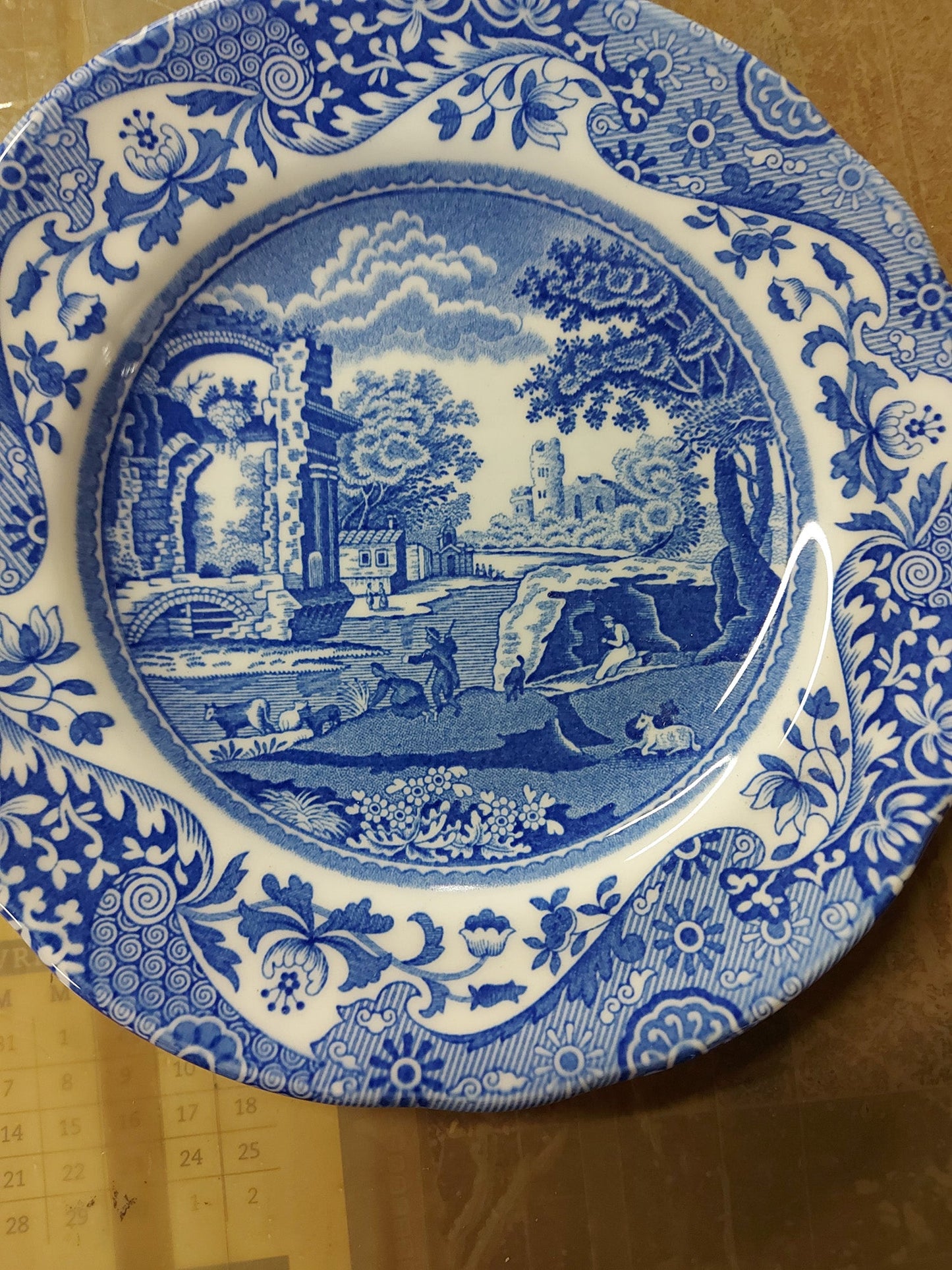 Spode Blue Italian Bread And Butter Plates Set of 4 - Shoppedeals