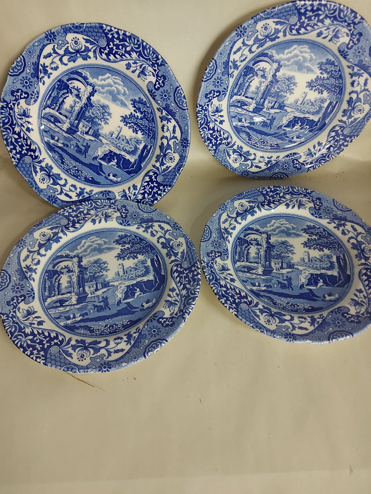 Spode Blue Italian Salad Plates Set of 4 - Shoppedeals