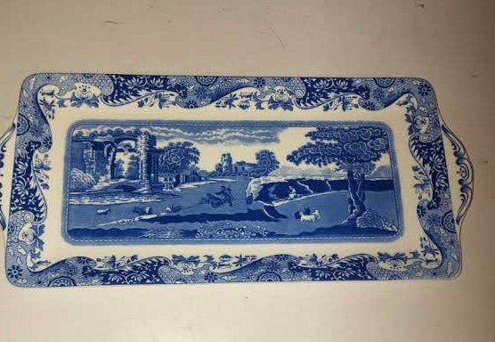 Spode Blue Italian Sandwich Tray - Shoppedeals