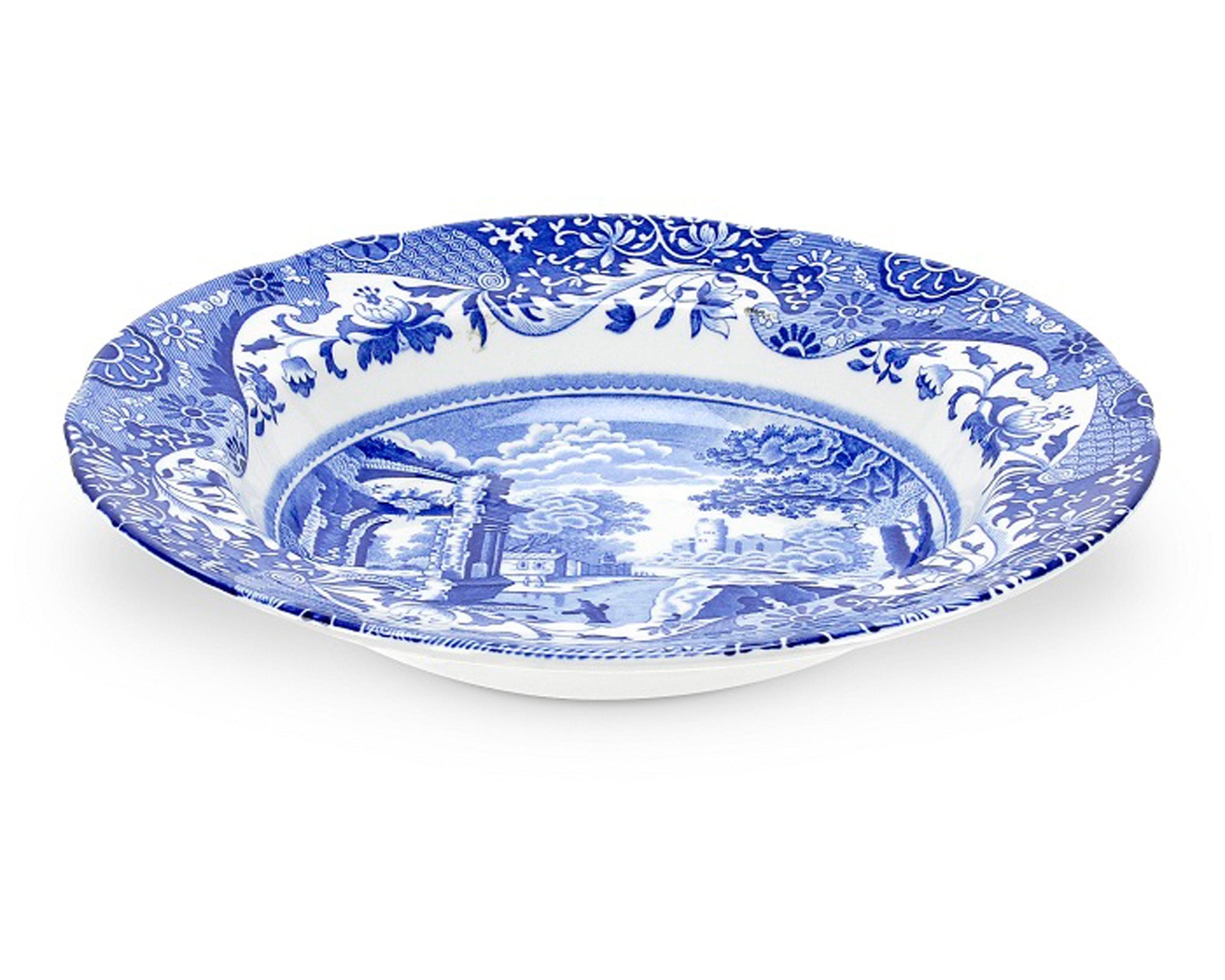 Blue Italian Set of 4 Dinner Plates