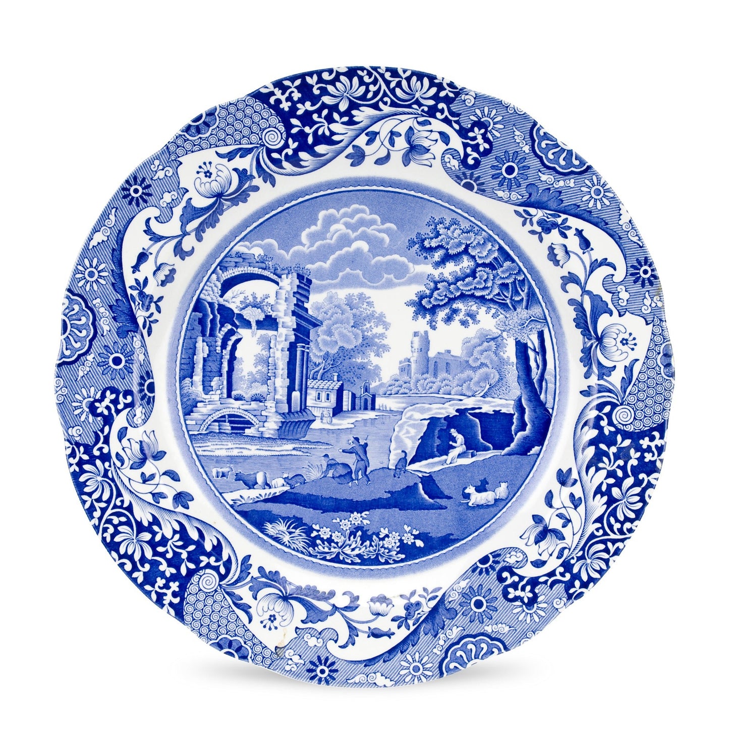 Spode Blue Italian set of 4 X 12" Buffet plates/ chargers - Shoppedeals