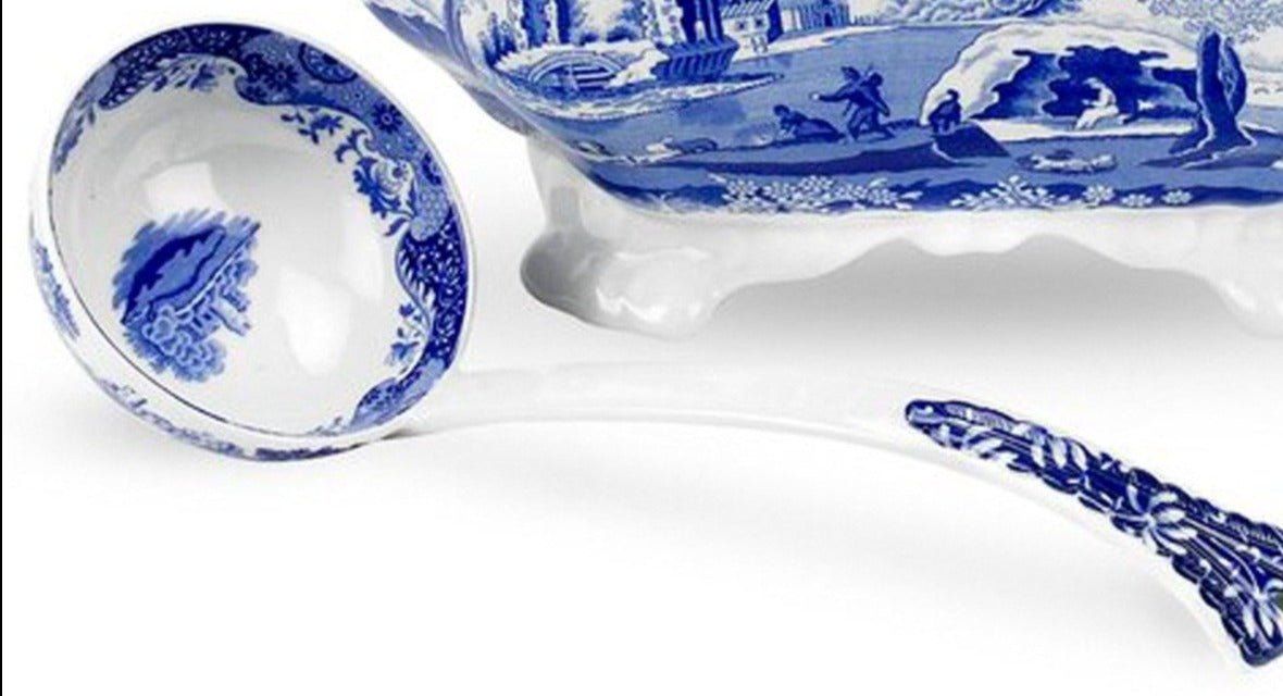 Spode Blue Italian Soup Tureen Ladle - Shoppedeals
