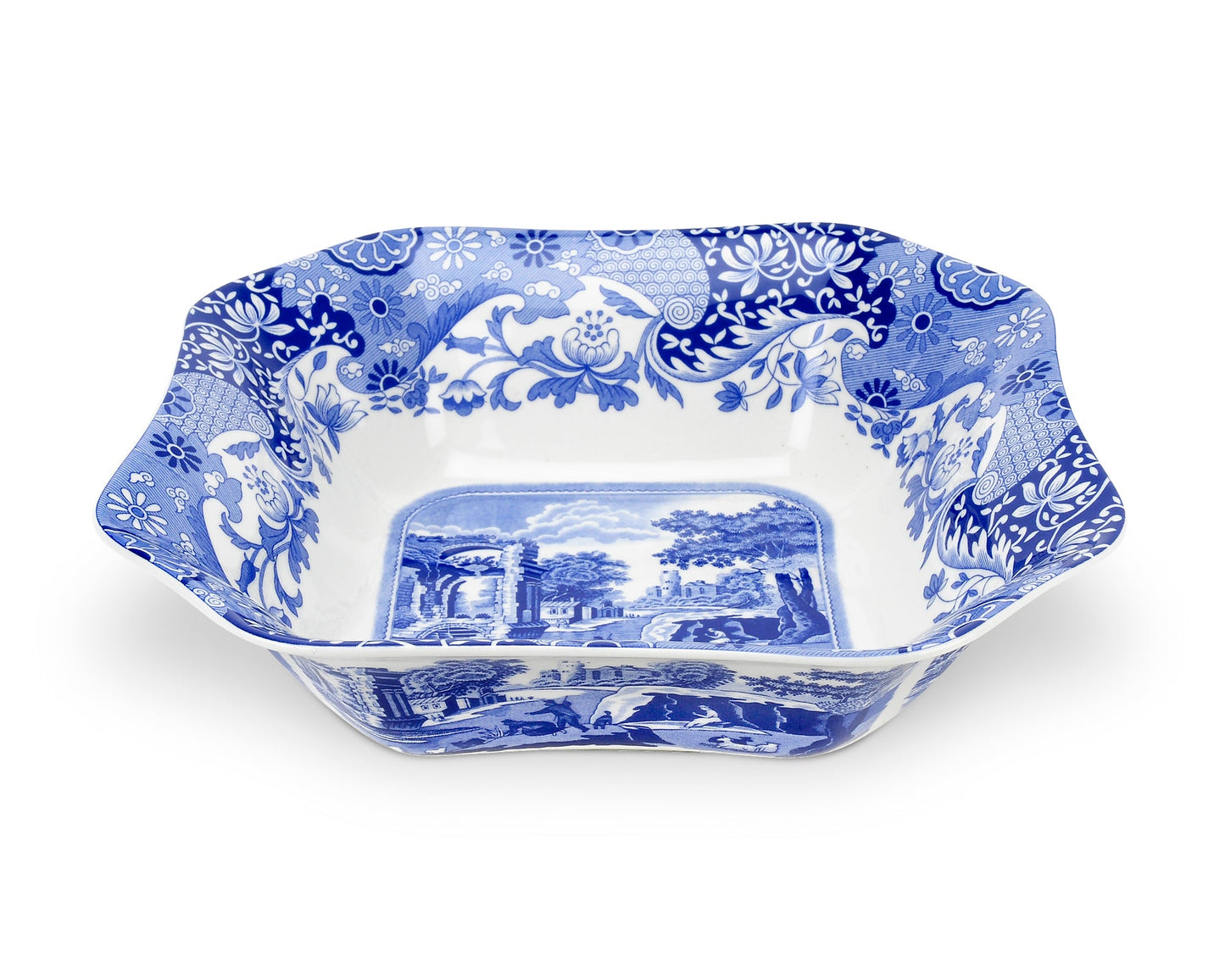 Spode Blue Italian Square Salad Bowl - Shoppedeals
