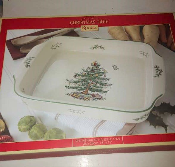 Spode Christmas Tree large rectangular baking dish - Shoppedeals