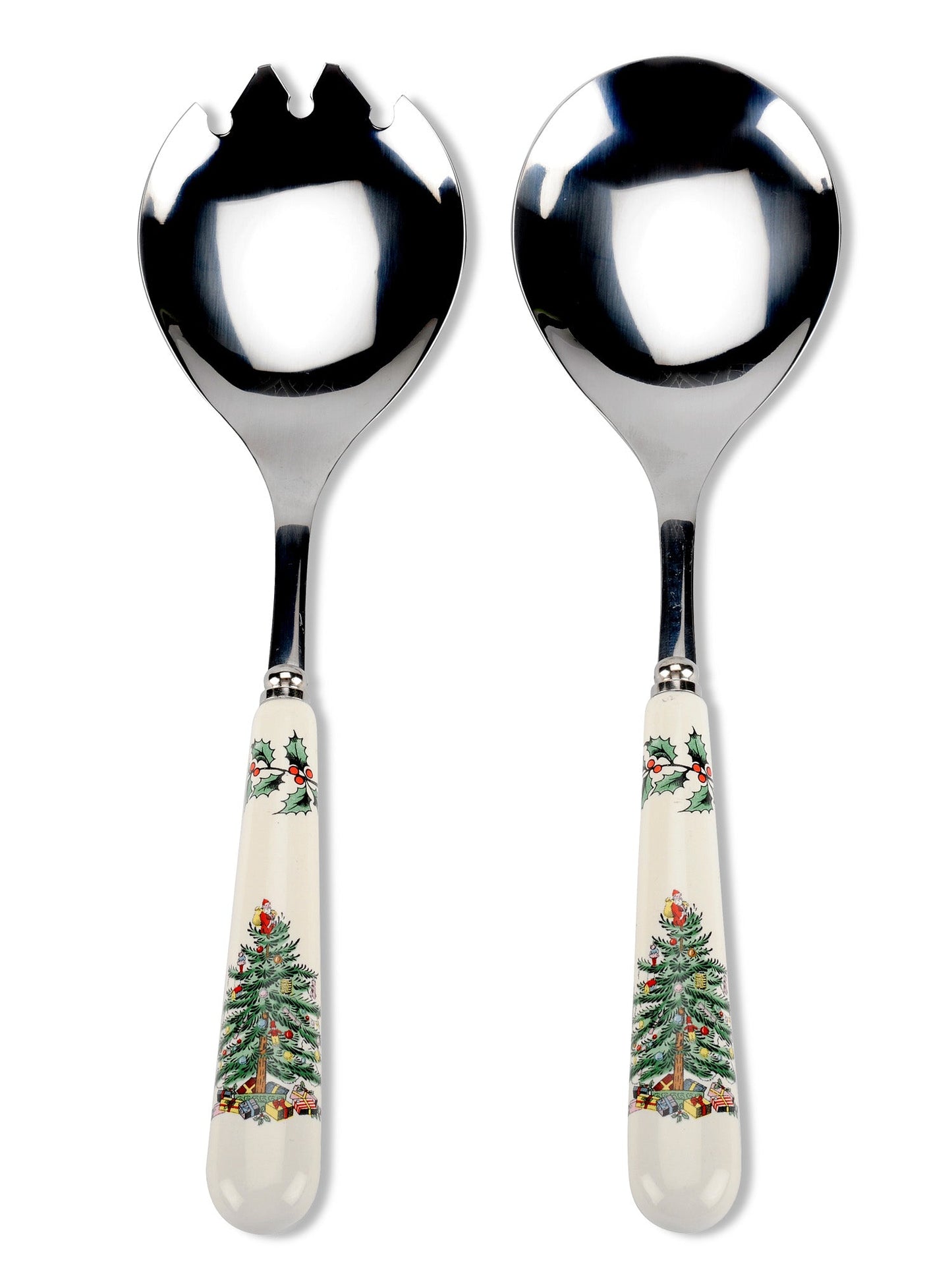 Spode Christmas Tree Salad Servers - Shoppedeals