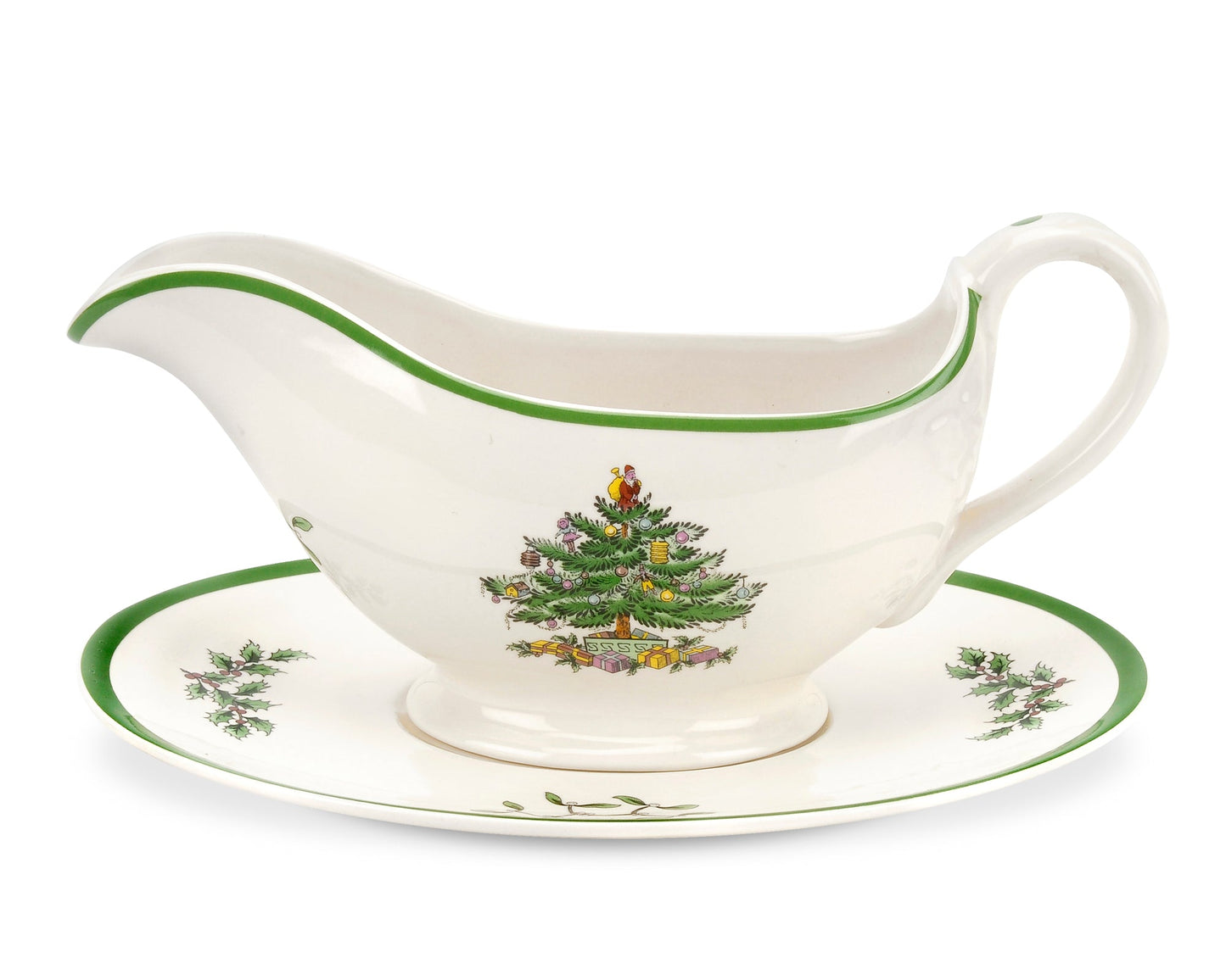Spode Christmas Tree Sauceboat and Stand- - Shoppedeals
