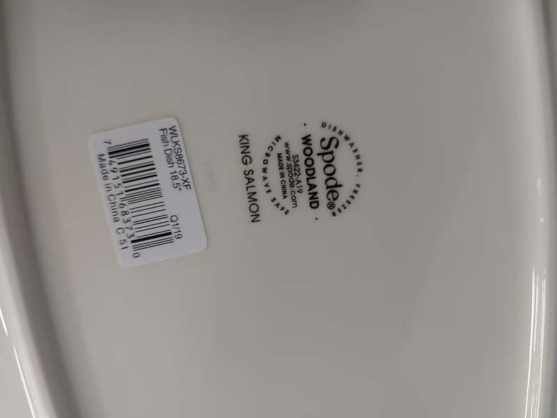 Spode Woodland 18.5" oval Platter - King Salmon-Price Cut - Shoppedeals