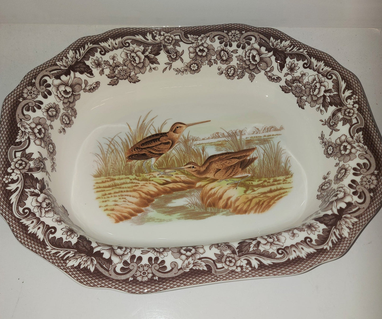 Spode Woodland 2 X Open Veg 9.5+ 11.5 inch - Shoppedeals