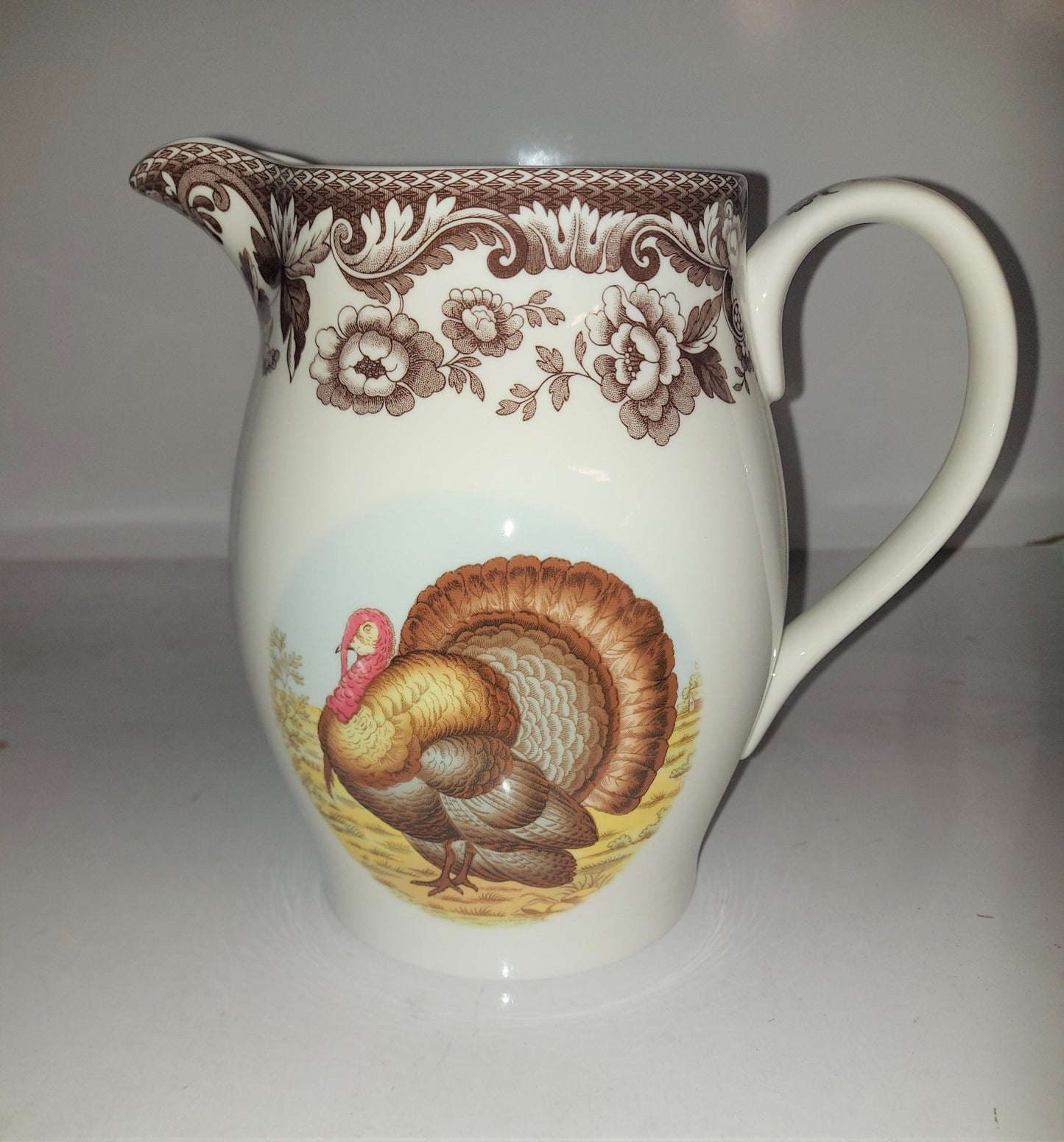 Spode Woodland 3.5 PT turkey PITCHER- PRICE CUT!! - Shoppedeals