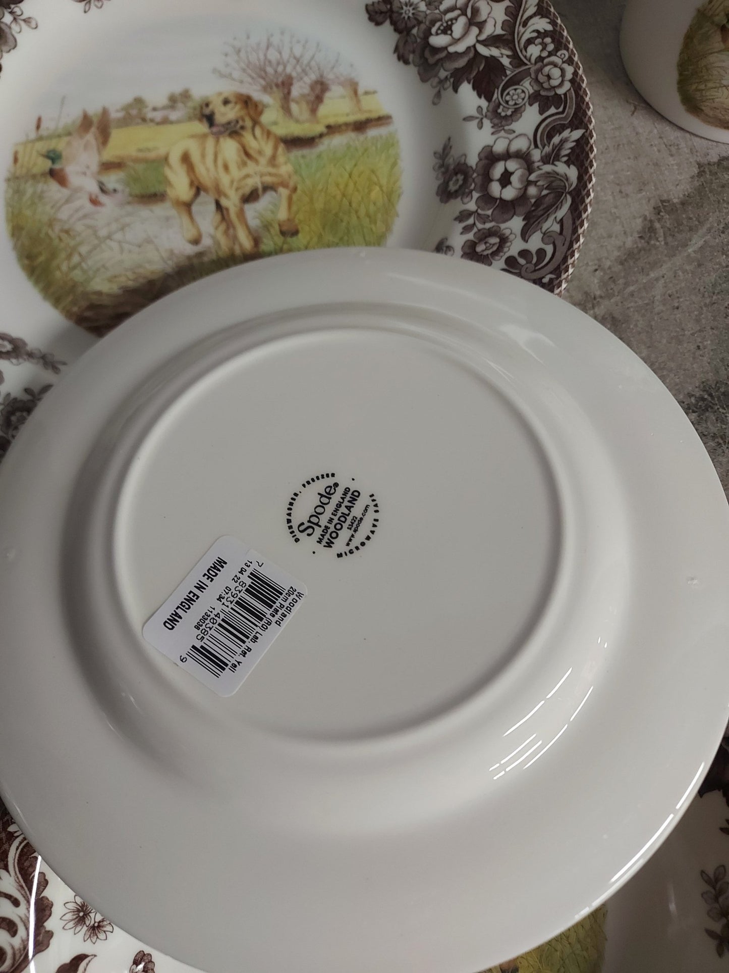 Spode Woodland 4 Pc Set placesetting- Yellow Lab - Shoppedeals