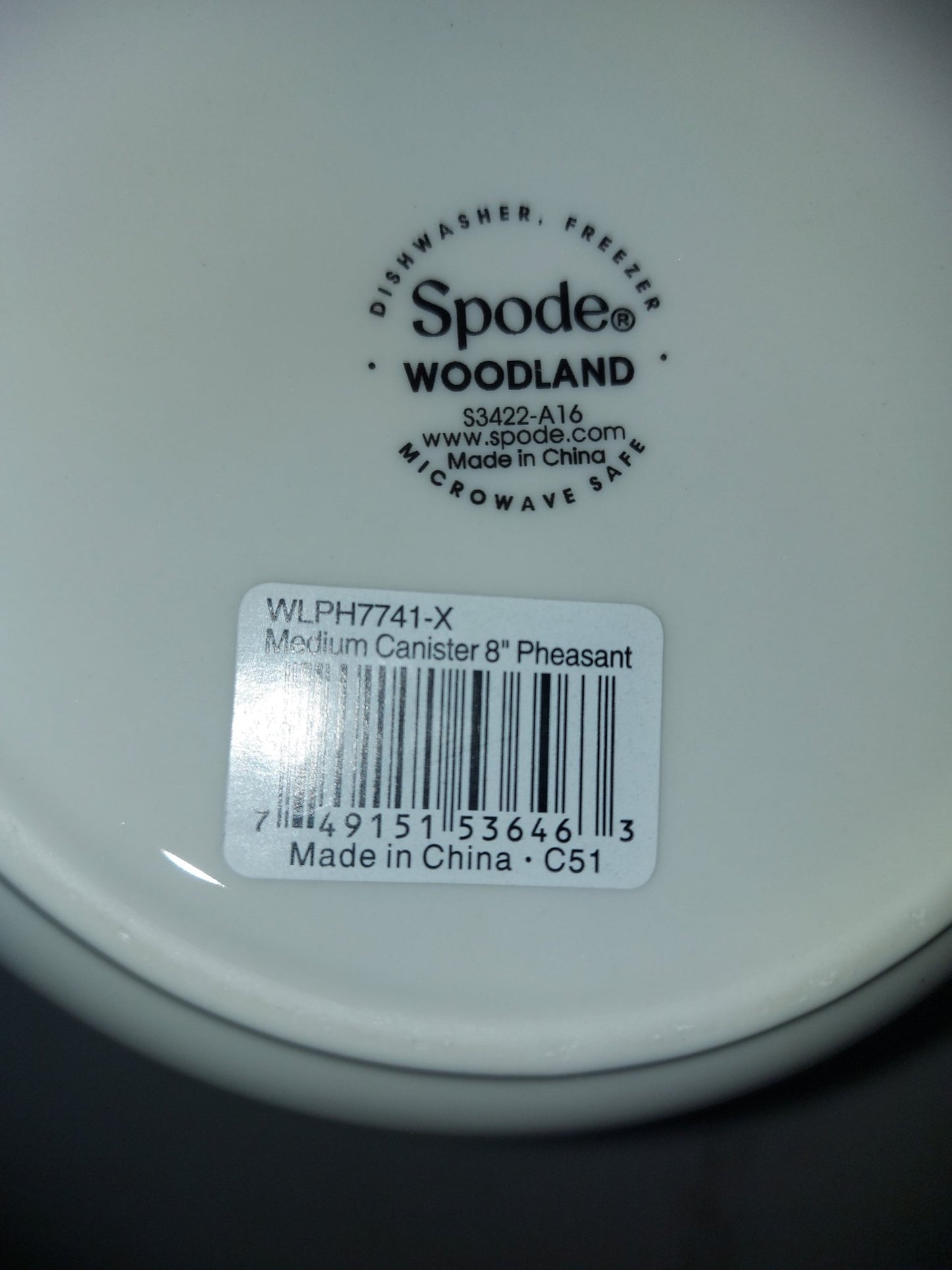 Spode Woodland 8" cannister - Shoppedeals