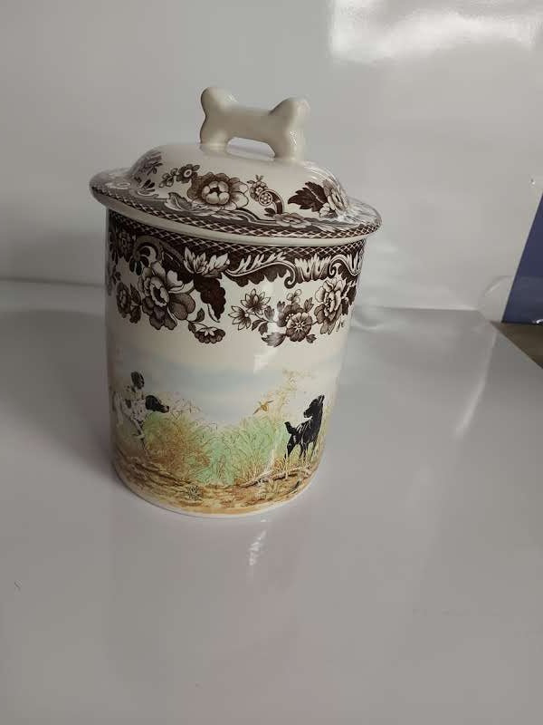 Spode Woodland 8.5" Pet Bowl+ Treat Jar***special Offer*** - Shoppedeals