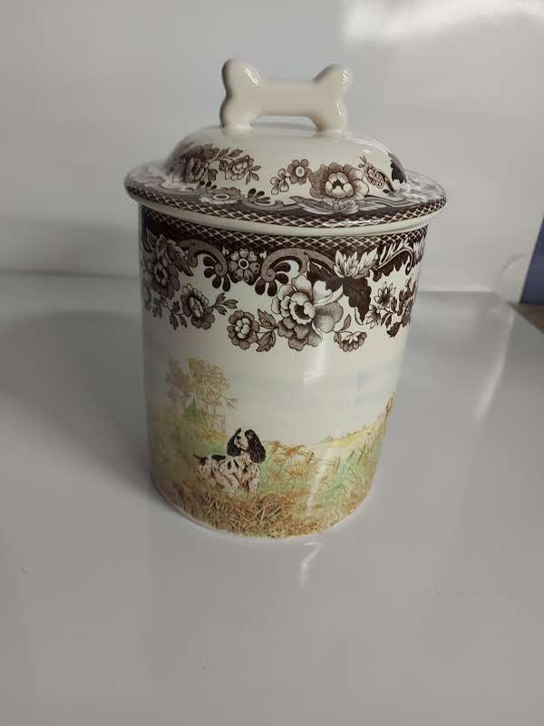 Spode Woodland 8.5" Pet Bowl+ Treat Jar***special Offer*** - Shoppedeals