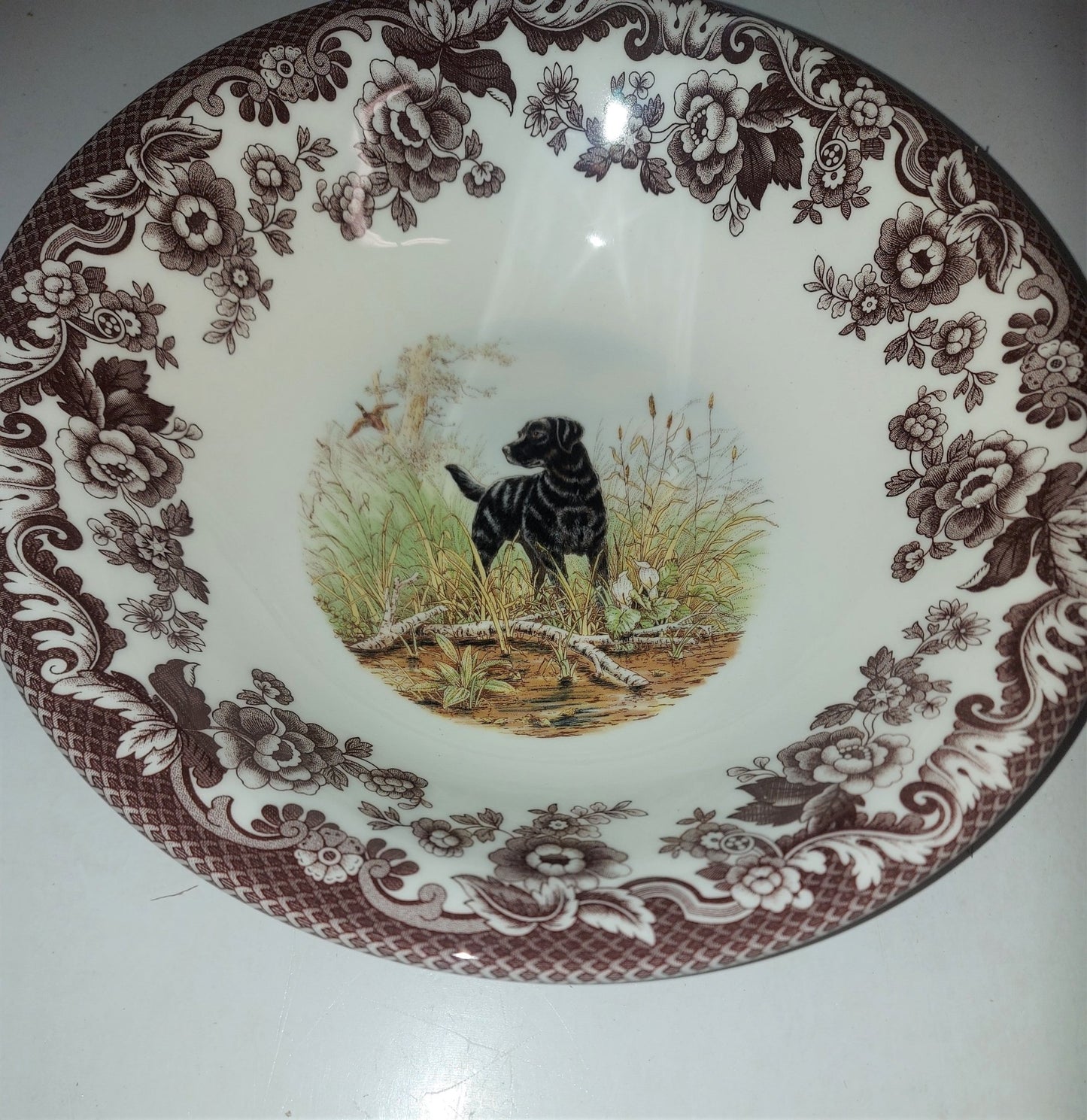 Spode Woodland Ascot Soup or Cereal Bowl Black Lab - Shoppedeals