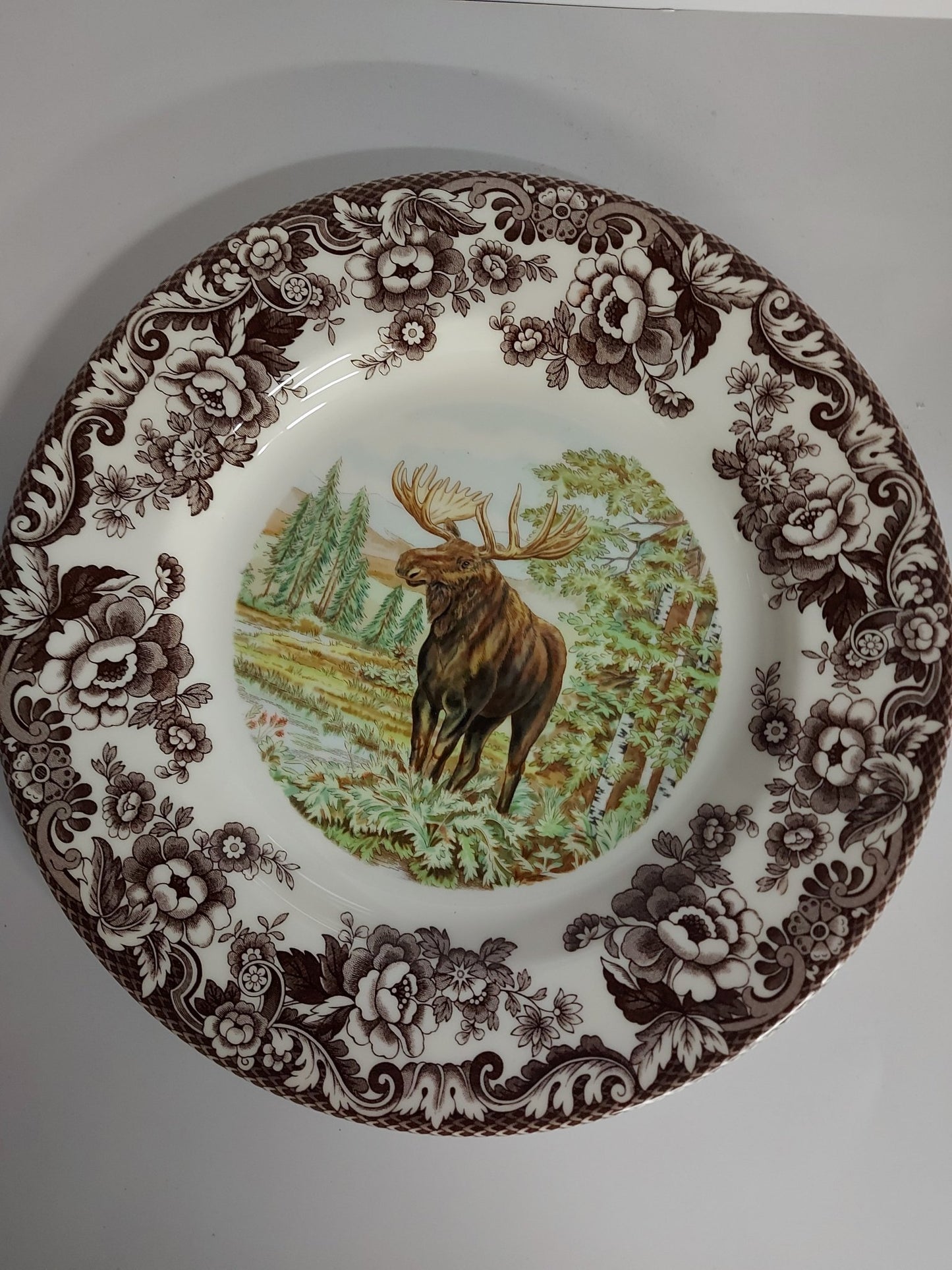 Spode Woodland Dinner Plate Moose - Shoppedeals