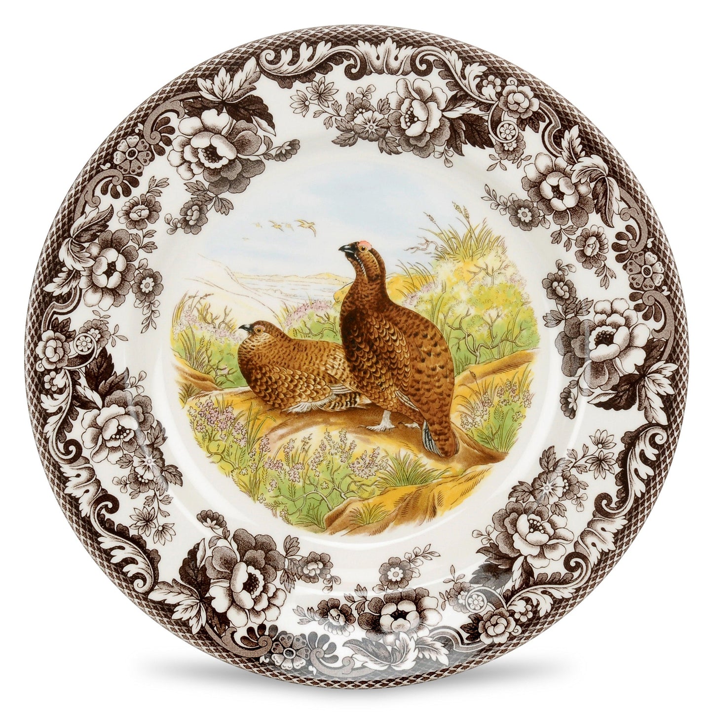 Spode Woodland Dinner Plate Red Grouse - Shoppedeals