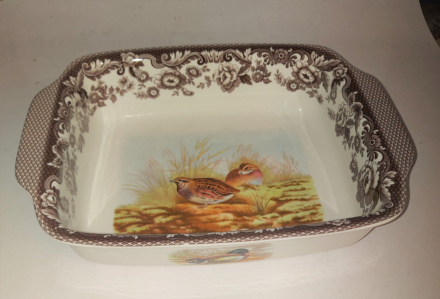 Spode Woodland Rectangle ( Lasagne) Handled Dish 12 inch x 9inch - Shoppedeals