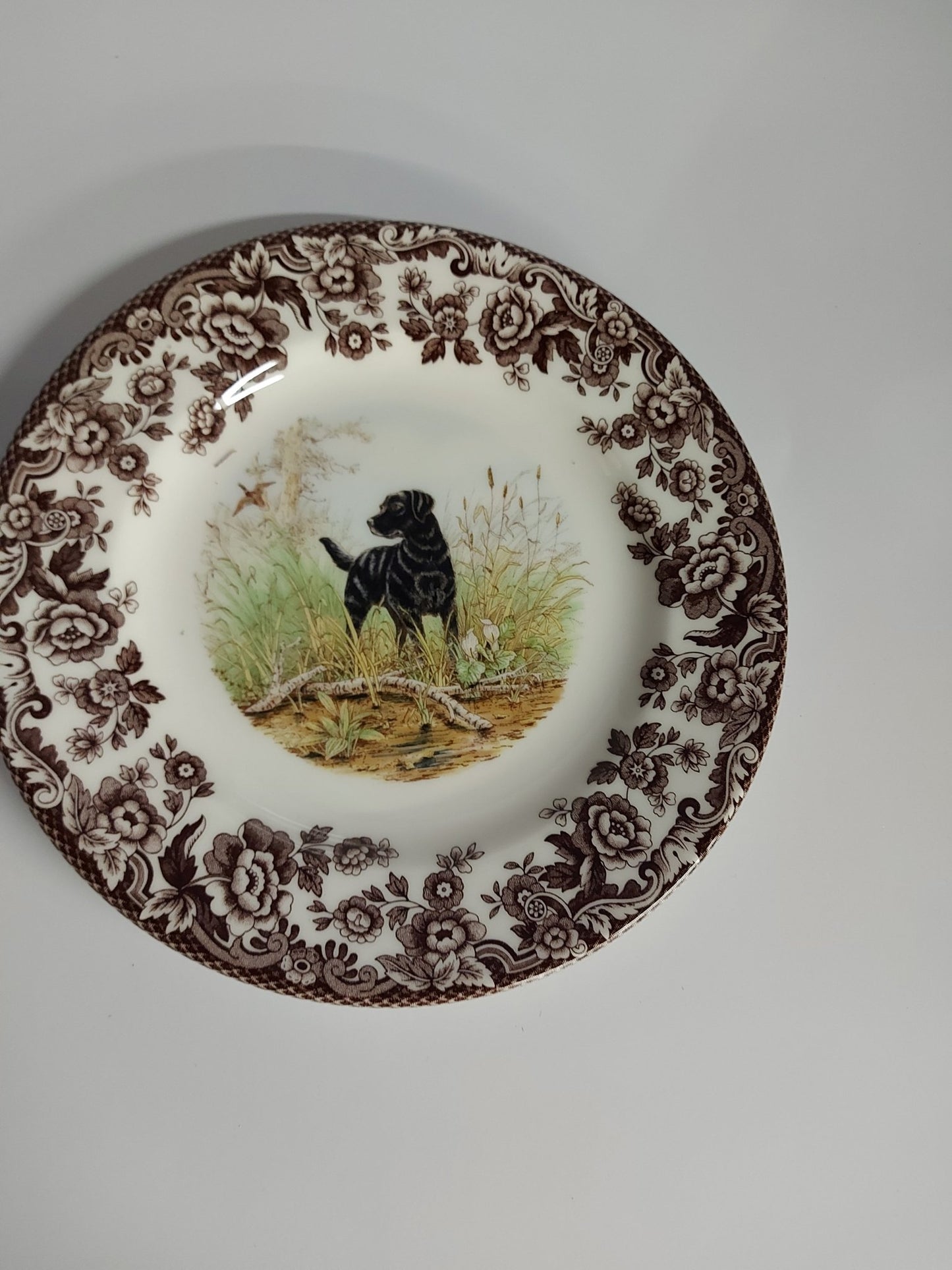 Spode Woodland Salad Plate Black Labrador - Shoppedeals