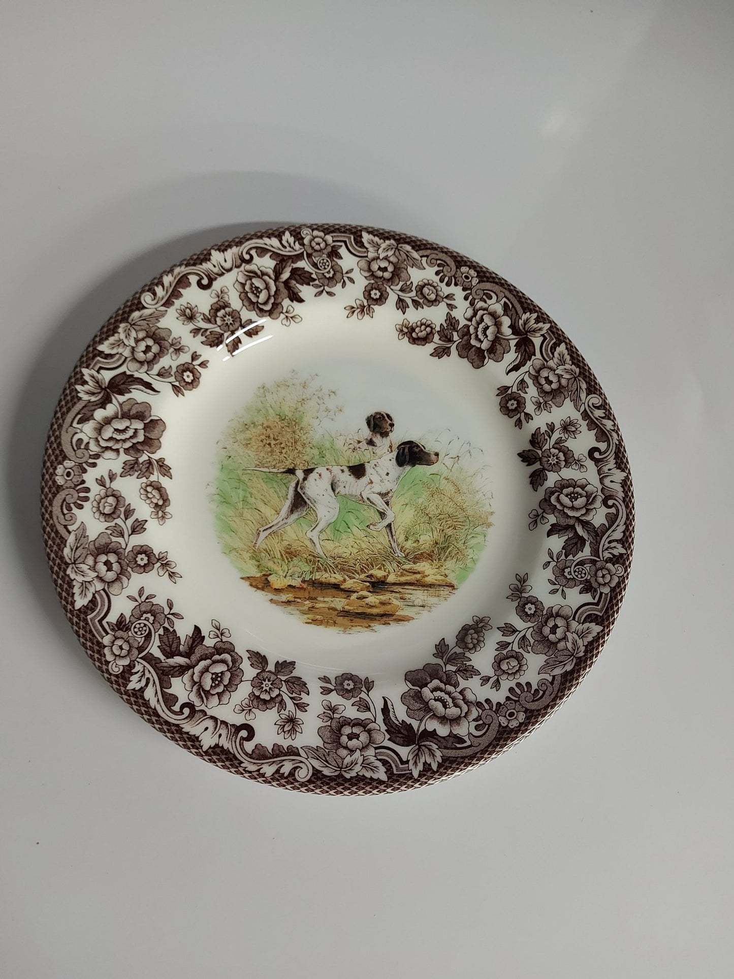 Spode Woodland Salad Plate Flat Coated Pointer - Shoppedeals