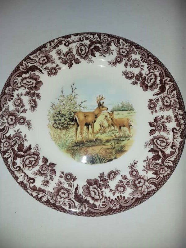 Spode Woodland Salad Plate Mule Deer - Shoppedeals