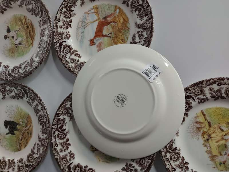 Spode Woodland Salad Plates Set of SIX - Shoppedeals