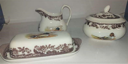 Spode Woodland set includes Covered Butter +Covered Sugar and creamer- - Shoppedeals