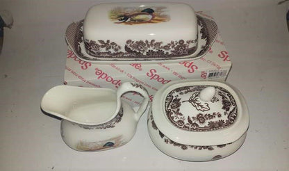 Spode Woodland set includes Covered Butter +Covered Sugar and creamer- - Shoppedeals