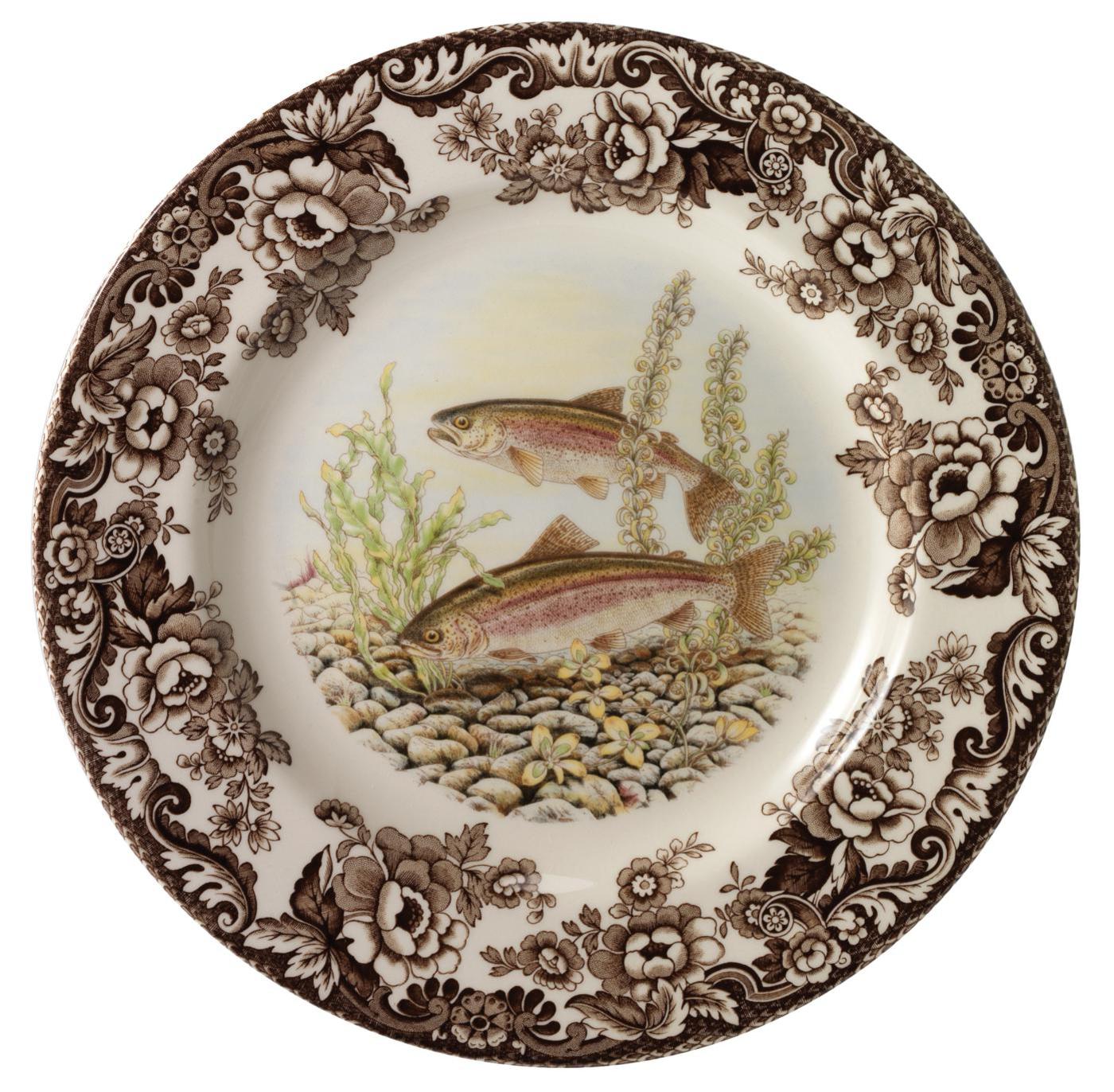Spode Woodland Salad Plate Rainbow Trout