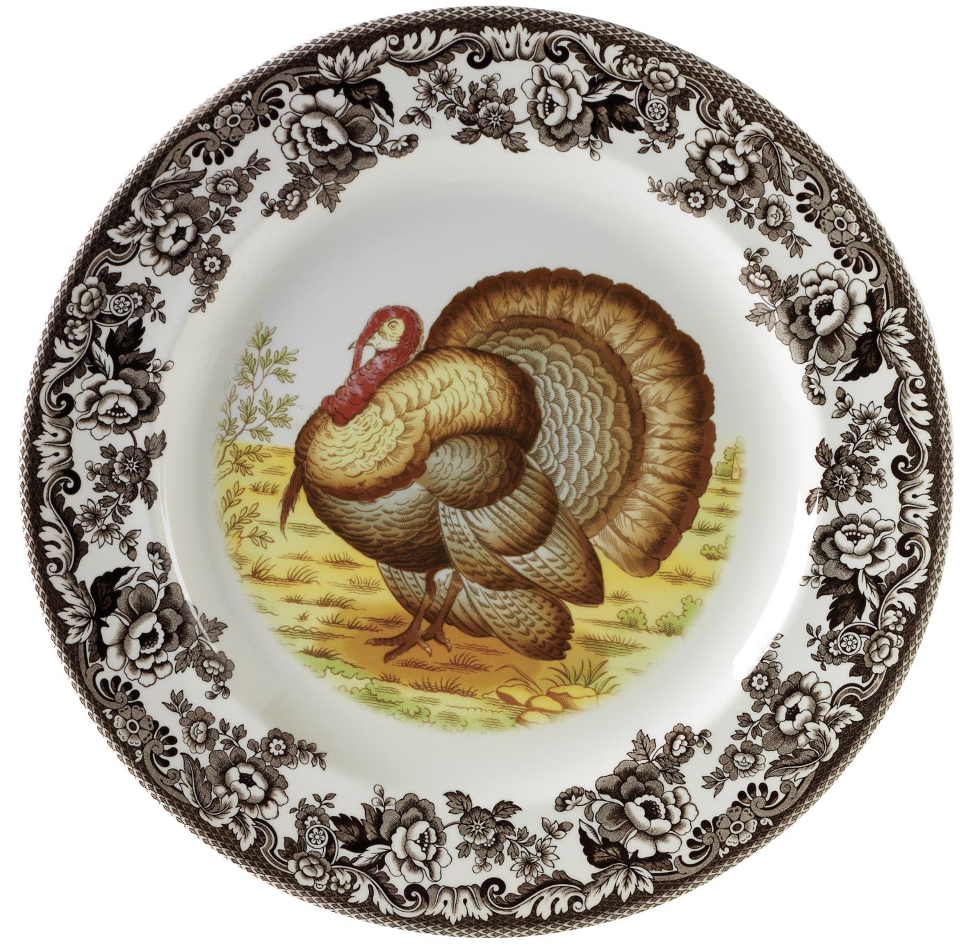 Spode Woodland Dinner Plate Turkey
