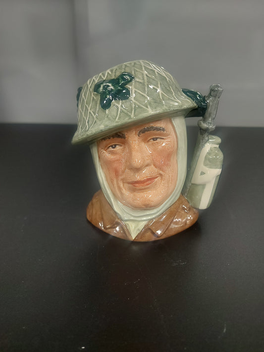 Last Chance Deal- Royal Doulton small character jug d6876 - the soldier -Final drastic price cut