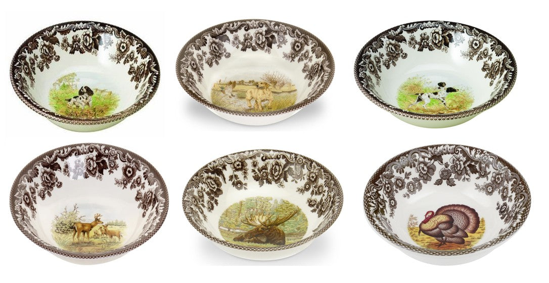 Spode Woodland Ascot Set of 6 Bowls-3637