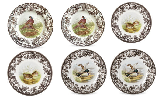 Spode Woodland 6 pk luncheon plates ---3731